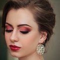 Свадебный вечерний макияж прическа Винница